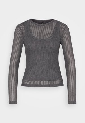 ONLY, ONLTILDE  DOUBLE BOX  - T-shirt à manches longues - asphalt