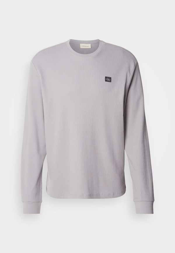 BADGE TEE - Long sleeved top - formal gray3