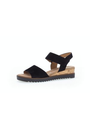 Wedge sandals - schwarz