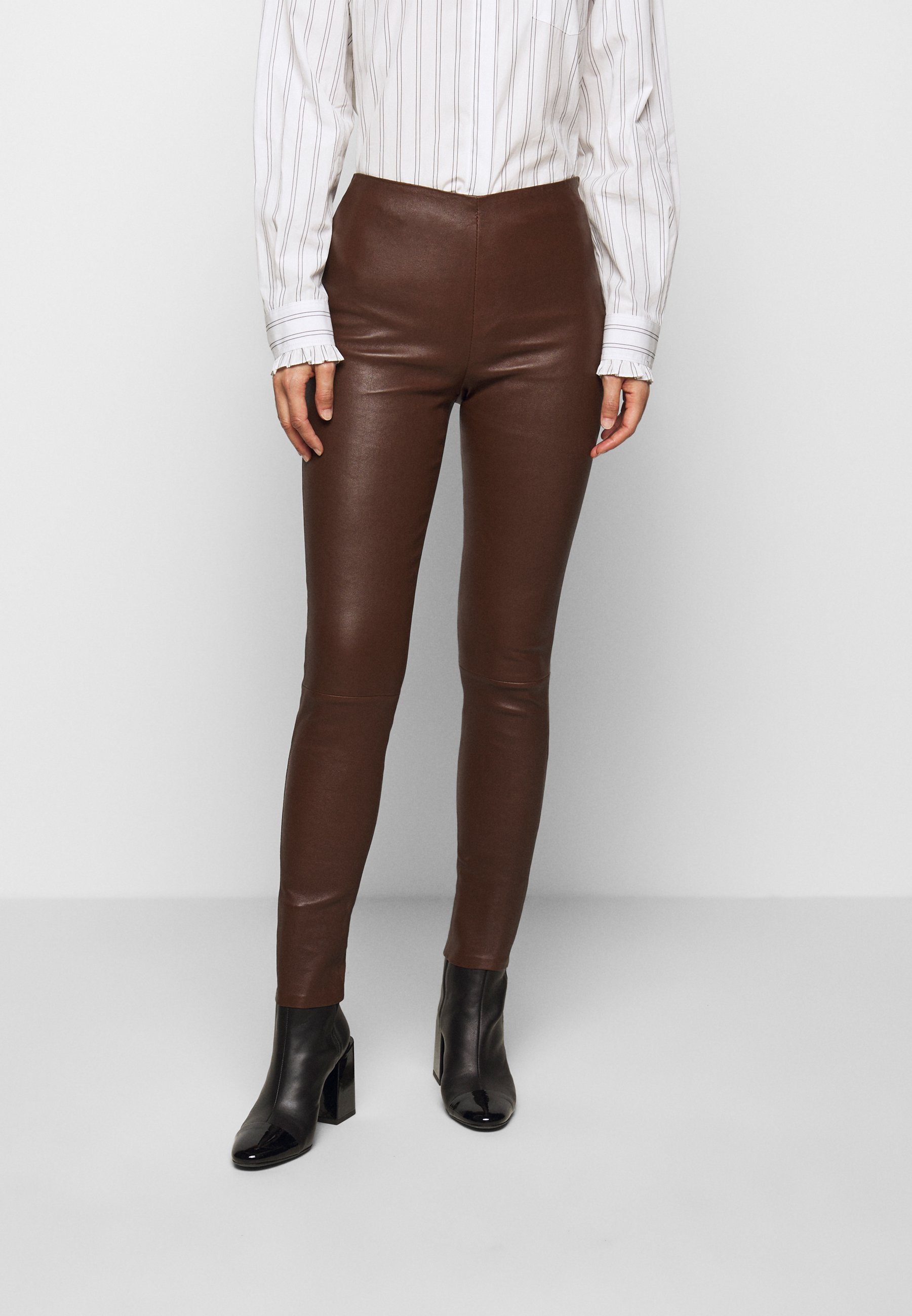 STUDIO ID LENA Skinnbukser brownbrun Zalando.no STUDIO ID LENA Skinnbukser brownbrun Zalando.no