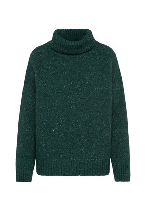 SENSES.THE LABEL, SENSES.THE LABEL PULLOVER MIT ROLLKRAGEN UND MELANGE-EFFEKTEN - Jumper - deep petrol