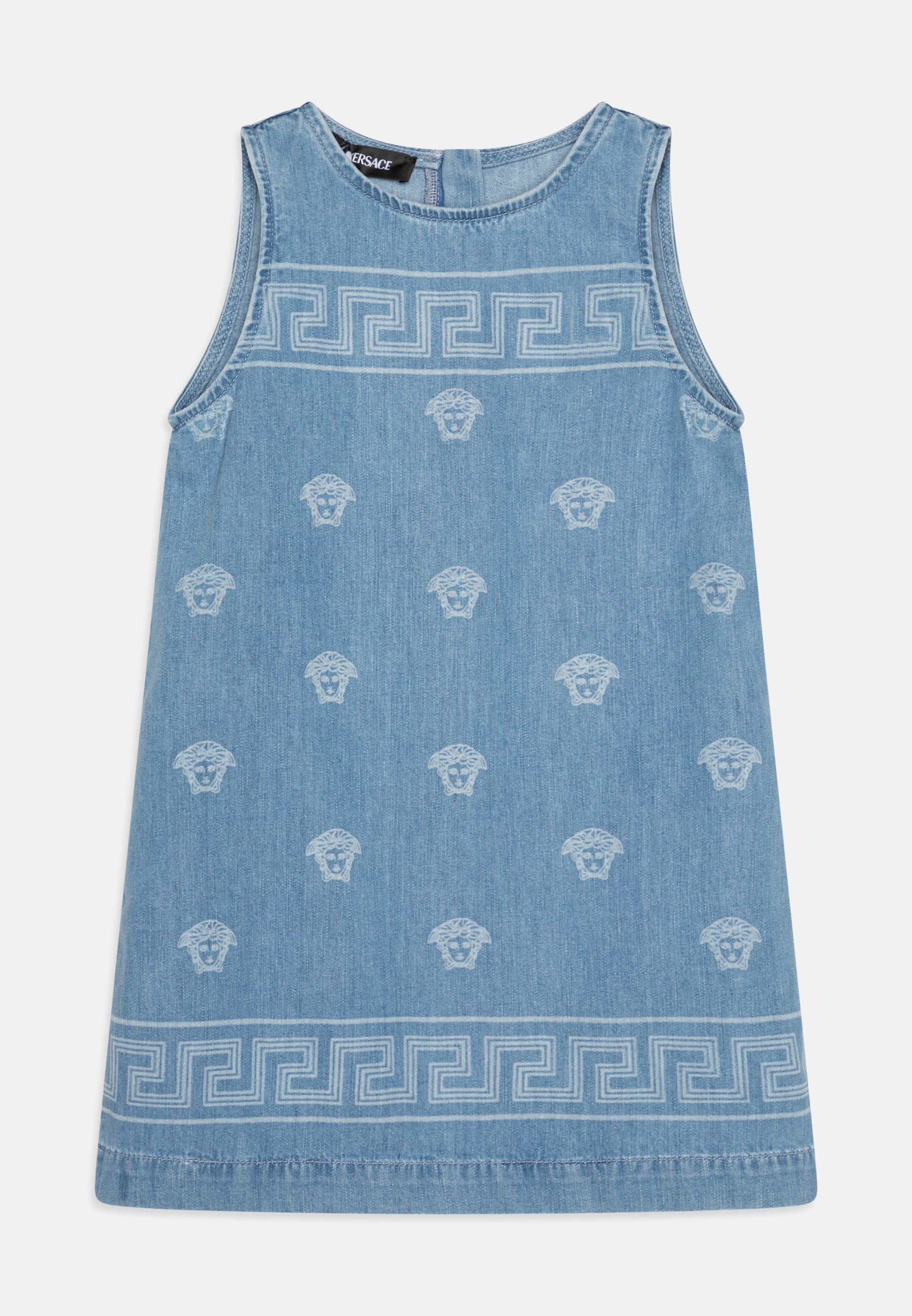 Versace DRESS MEDUSA BANDANA KIDS - Denim dress - light blue/blue denim