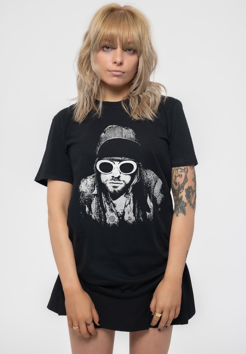 Paradiso Clothing KURT COBAIN SUNGLASSES PORTRAIT - Print T-shirt - black