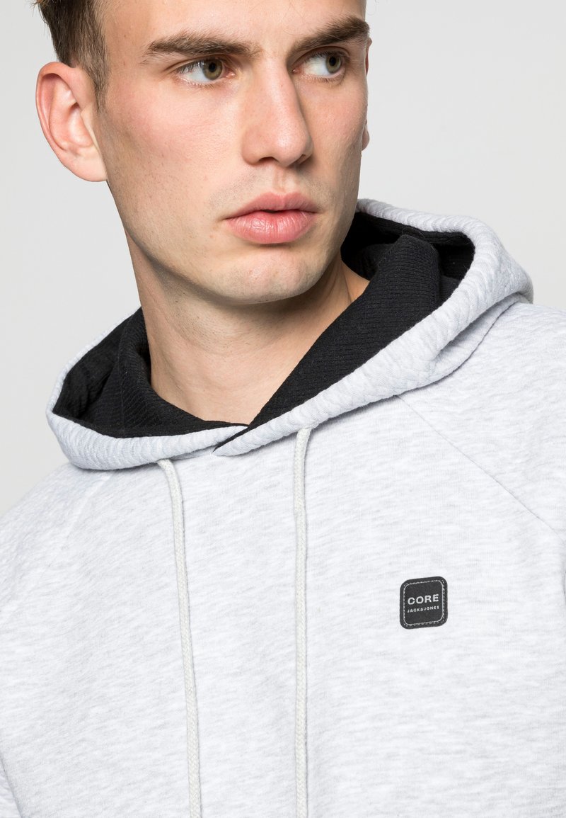 Herren Kapuzenpullover | Jack & Jones JCOPOWER HOOD Sweatshirt light grey melange/hellgrau-meliert - LK57256 Herren Kapuzenpullover | Jack & Jones JCOPOWER HOOD Sweatshirt light grey melange/hellgrau-meliert - LK57256