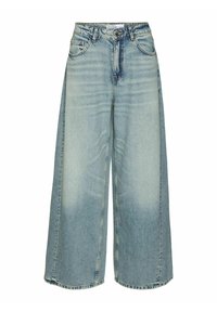 WEIT GESCHNITTEN VMROWA HOHE TAILLE  - Jean flare - medium blue denim