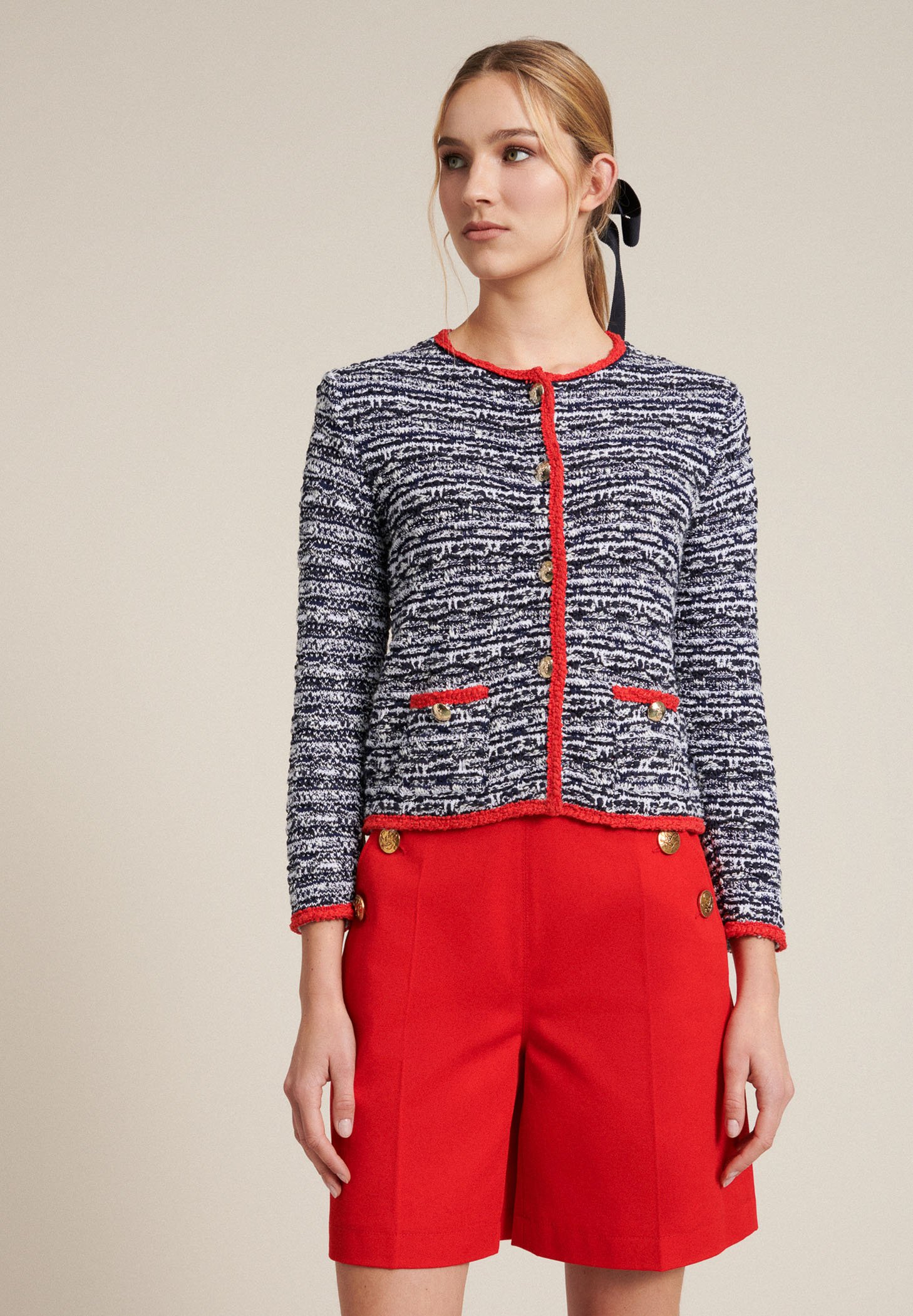 Luisa Spagnoli Cardigan - var.blu bianca/blue - Zalando.ie