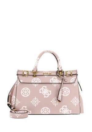 Guess, SESTRI LOGO LUXURY SATCHEL - Bolso de mano - rosewood logo