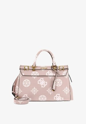 Guess, SESTRI LOGO LUXURY SATCHEL - Bolso de mano - rosewood logo