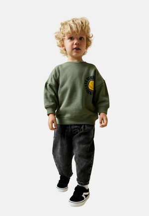 PRINTED - Sweatshirt - khaki green nirvana