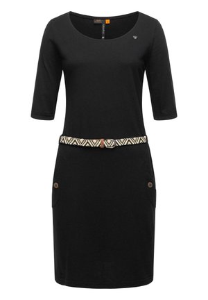 TANNYA SOLID - Jersey dress - black