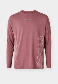 Salomon SENSE AERO TEE - Langarmshirt - nocturne/whisper white