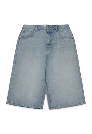 Terranova, JORTS A CINQUE TASCHE CON VITA ALTA - Shorts - blu denim chiaro