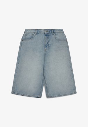 Terranova, JORTS A CINQUE TASCHE CON VITA ALTA - Shorts - blu denim chiaro