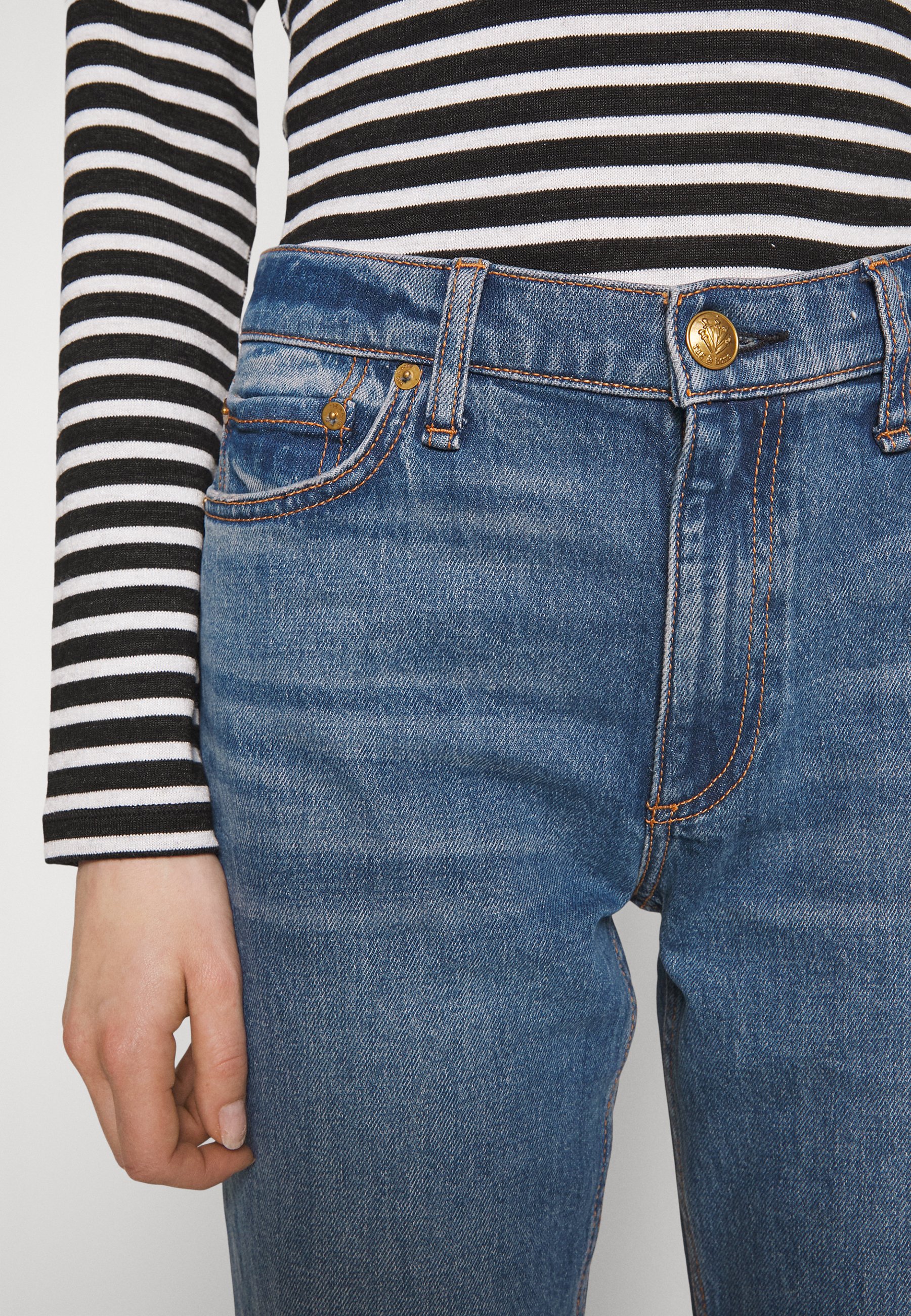 rag & bone PEYTON - Jeans Bootcut - blue denim - Zalando