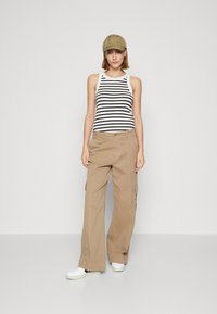 GAP HIGH NECK TANK - Felső - white/black