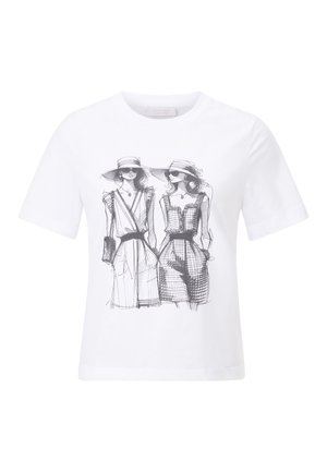 T-shirt print - white