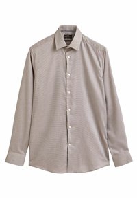 Next - SIGNATURE TEXTURED WITH DETAIL CUFF - Camisa - neutral brown Imagen en miniatura 1