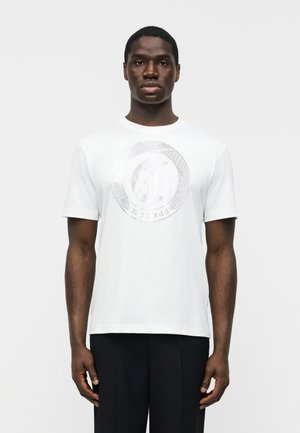 Just Cavalli ROUND SNAKE - Camiseta estampada - white