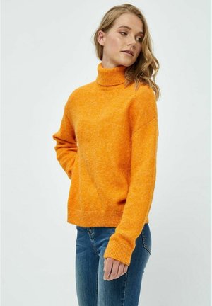 DEGEA HIGH NECK PULLOVER - Svetr - dark cheddar melange