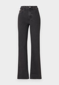 HIGH RISE STRAIGHT - Traperice ravnih nogavica - essential black