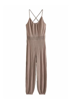 TEXTURED CROSS BACK SLEEVELESS - REGULAR FIT - Buksedragter - neutral