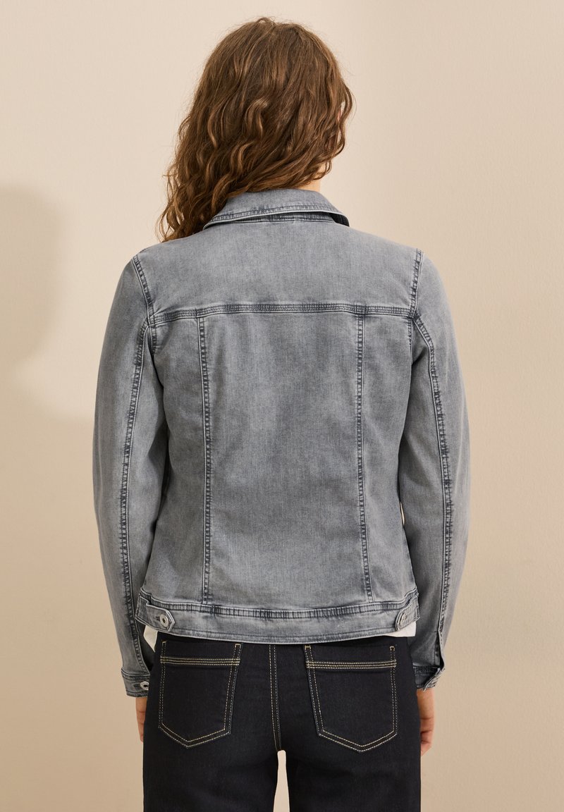 Cecil - MIT KRAGEN - Jeansjacke - grau, Vergrößern