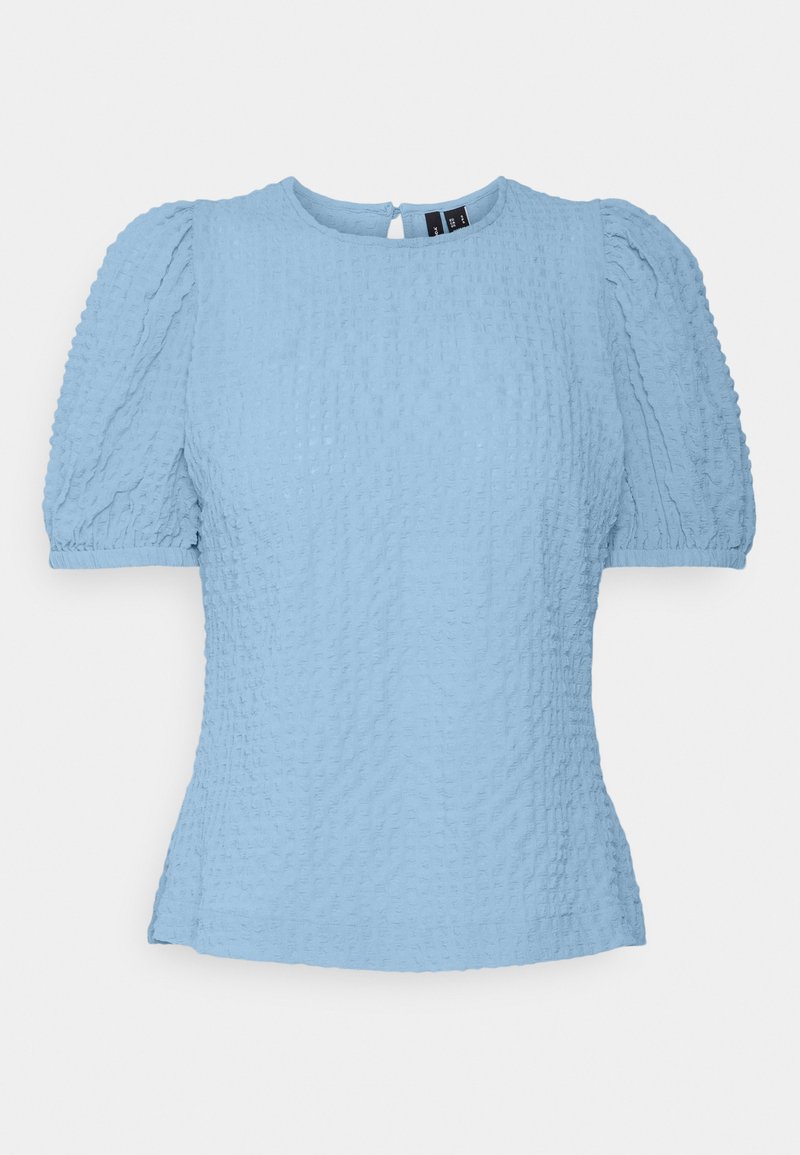 Vero Moda T-shirt print lichtblauw