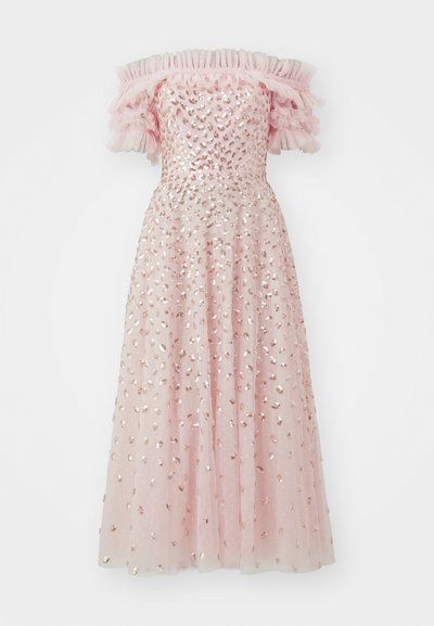 Needle & Thread AUTUMN LEAVES OFF SHOULDER BALLERINA DRESS - Gallakjole - dusk pink/caramel