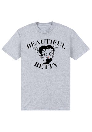 BETTY BOOP BEAUTIFUL BETTY RED LIPS - T-shirts print - light heather