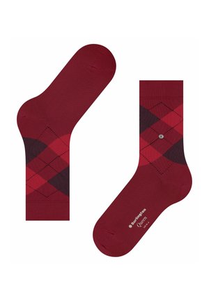 RAUTENMUSTER, LOGOEMBLEM - Chaussettes - feuerrot