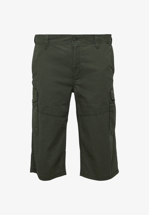 s.Oliver FILE GESTRUCTUREERDE IN EEN MET 3/4-LENGTE - Short - olivgrün