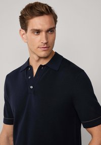 Hackett London TEXTURED - Piké - dark denim blue