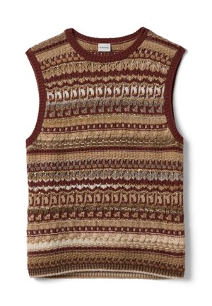 Stefanel, JACQUARD TOP, REGULAR FIT. - Top - white red