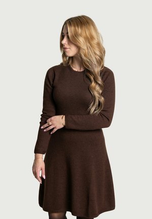 EVERYDAY  - Abito in maglia - brown