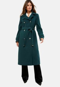 FUNNEL NECK - Trench - teal blue