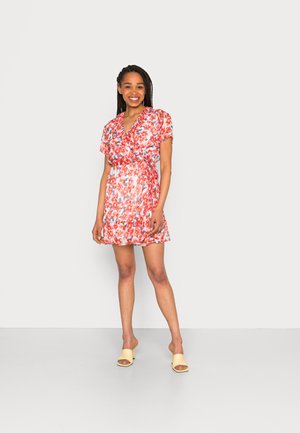 JDYMOON DRESS - Day dress - cloud dancer red