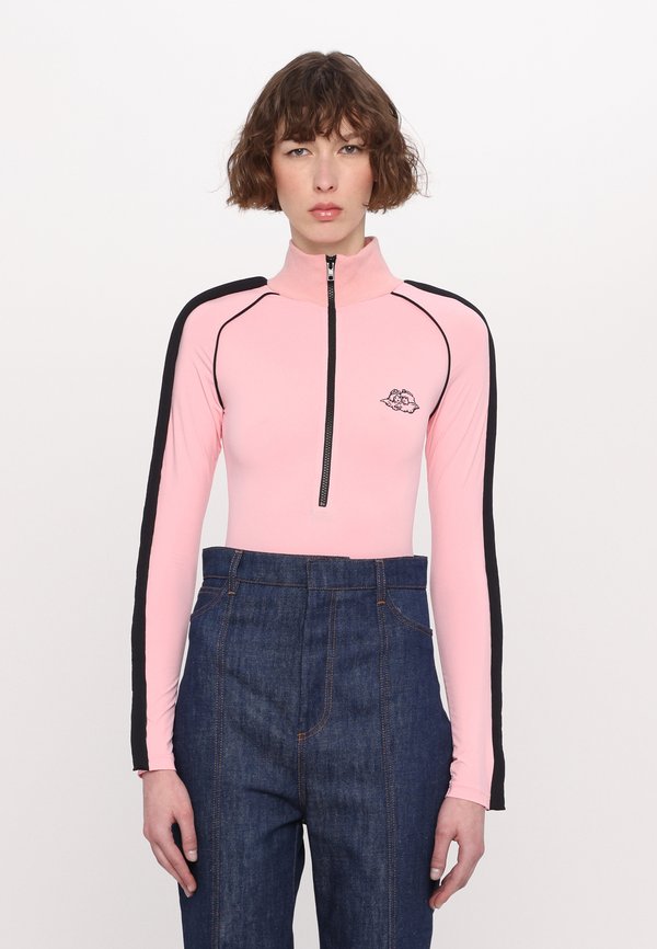 BABY PUFFY PIPING BODYSUIT - Long sleeved top