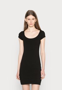 Even&Odd 2 PACK - Vestido de malha - black/brown