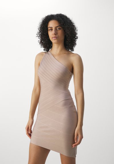 Hervé Léger ICON ASYMMETRICAL MINI DRESS - Kokteilikleit/peokleit - bare