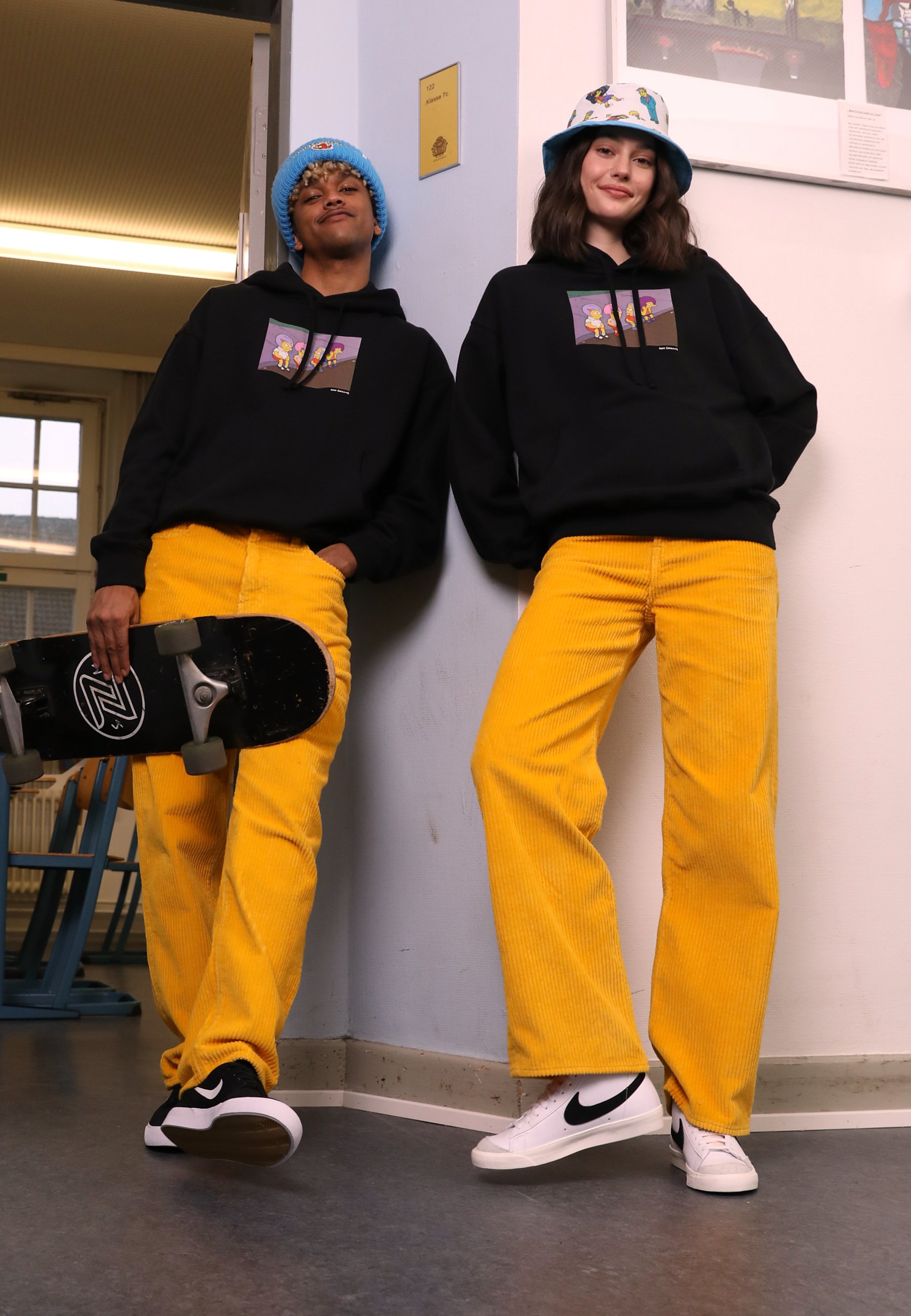 Levi's® LEVI'S® X THE SIMPSONS™ UNISEX - Felpa con cappuccio - wigs  caviar/nero - Zalando.it