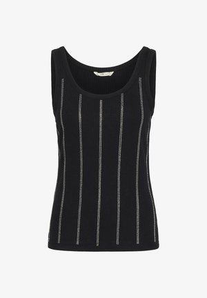 Cream RIBBA STUDS - Top - pitch black