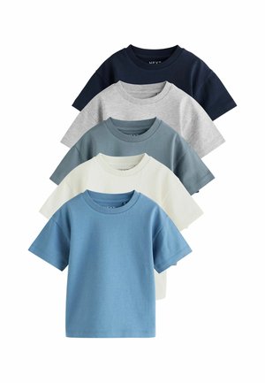 Next, SHORT SLEEVE T-SHIRTS 5 PACK - T-Shirt basic - blue