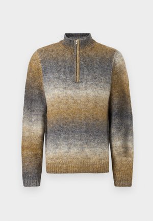 VIAAN - Pulover - grey/green/brown