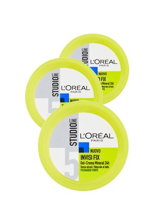 GEL PER CAPELLI STUDIO LINE INVISI FX GEL CREMA MINERAL 24H, FISSAGGIO FORTE, 150 ML - 3 PACK - Lacca