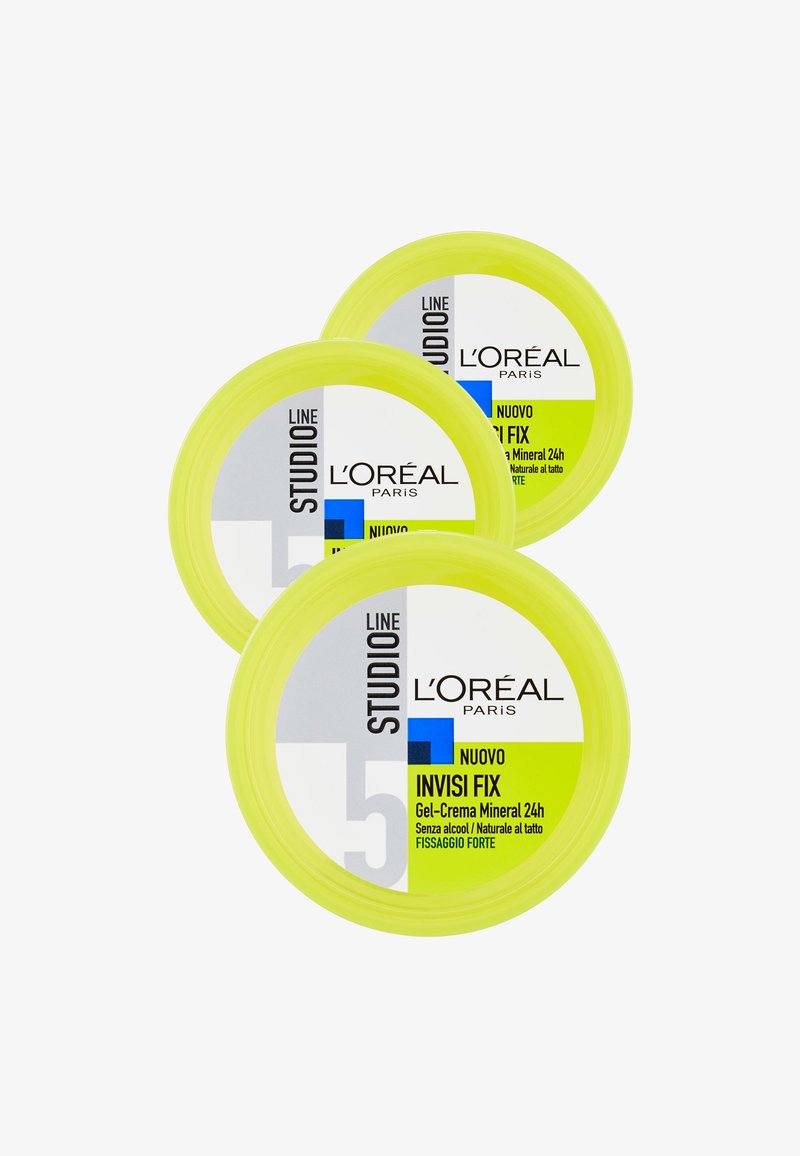 L'Oréal Paris - GEL PER CAPELLI STUDIO LINE INVISI FX GEL CREMA MINERAL 24H, FISSAGGIO FORTE, 150 ML - 3 PACK - Lacca, Ingrandire
