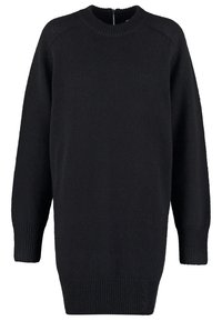 WOOD WOOD Stickad klänning - black