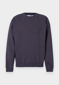 Σκούρα μπλε φούτερ από βαμβακερό μείγμα, με στρογγυλή λαιμόκοψη, ριμπ μανσέτες και τελείωμα, με μεγάλο λογότυπο "OBEY" σε ελαφρώς πιο σκούρα απόχρωση.