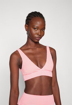 LONGLINE PLUNGE STRIPE CRINKLE - Bikiniyläosa - tropadelic