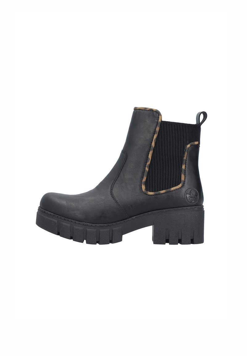 Rieker Plateaustiefelette - schwarz