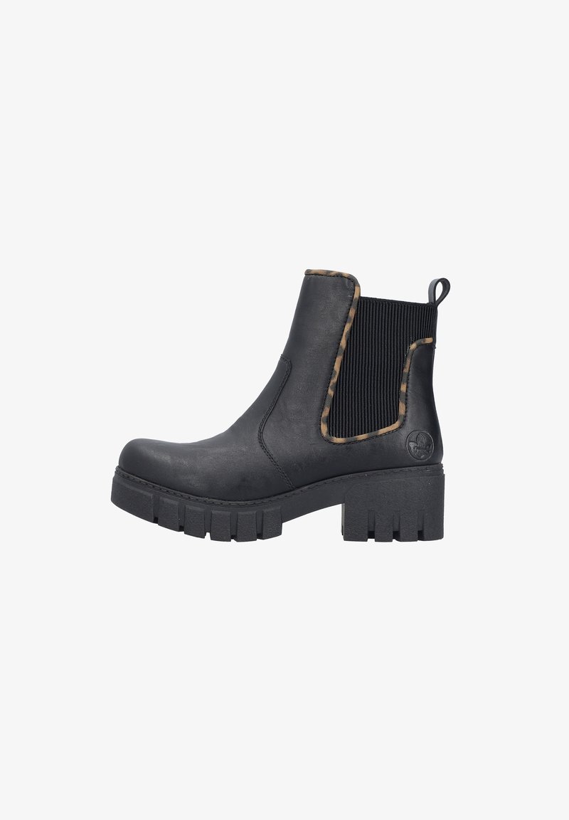Rieker Plateaustiefelette - schwarz